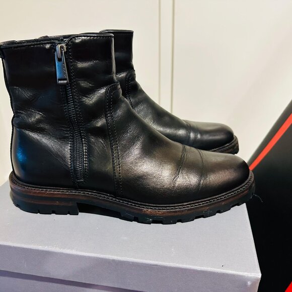 AQUATALIA Black Leather Boots - Picture 2 of 7